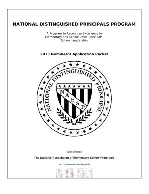 National Principal of the Year Winners Doc Template | pdfFiller