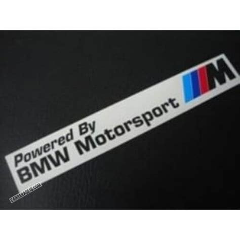 POWERED BY BMW MOTORSPORT STICKER - Cargarage18.com