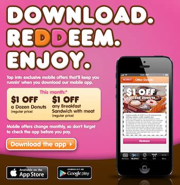 Dunkin Donuts Coupons – $1 off Dozen Donuts & More! {Mobile App} | Living Rich With Coupons®