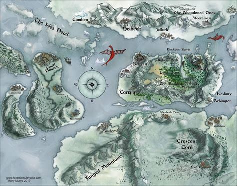 Iciclara Frozen Dragon World Map — Weasyl