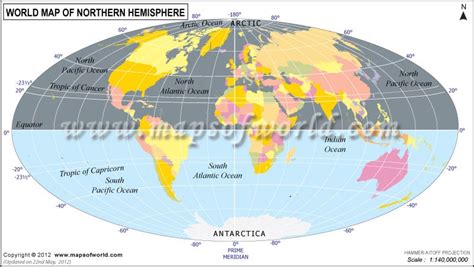 Hemisphere Map | Map of the World Hemispheres - Explore Hemispheres