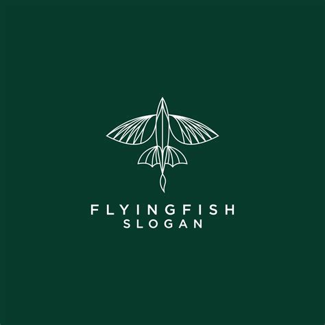 Flying Fish logo design icon vector 18981167 Vector Art at Vecteezy