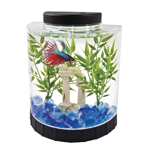 Tetra Half Moon Aquarium Kit with LED Lights | Walmart Canada