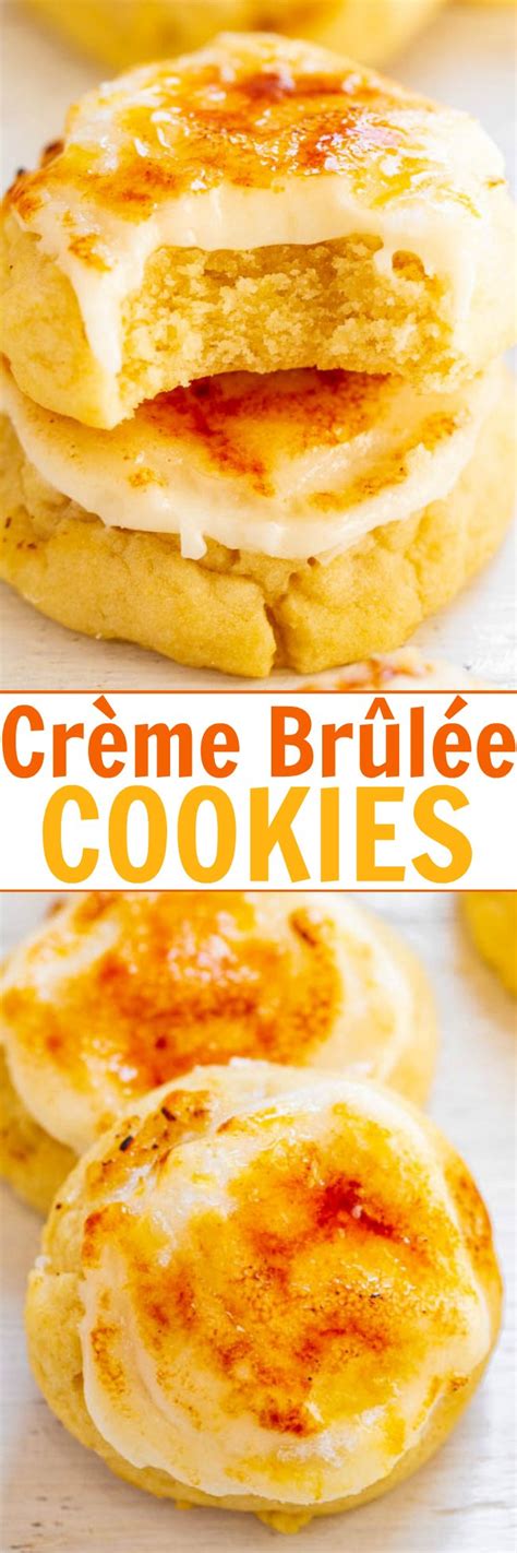 Crème Brûlée Cookies - Averie Cooks