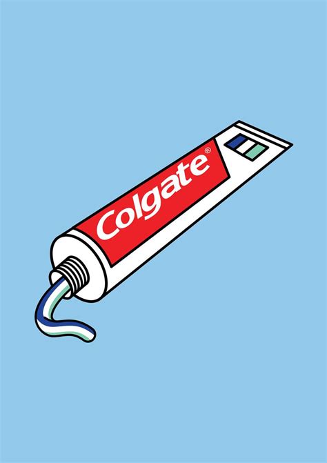 Colgate toothpaste bathroom pop art print poster by Robot Eats Popcorn #printable #downloadable ...