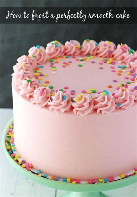 How to frost a smooth cake with buttercream - Life Love and Sugar