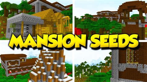 TOP 5 BEST MANSION SEEDS for MINECRAFT 1.15.2 ! (Minecraft Java Edition Seeds) - YouTube