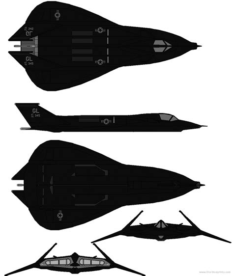 Lockheed F-19 Stealth Fighter aircraft - drawings, dimensions, figures | Download drawings ...