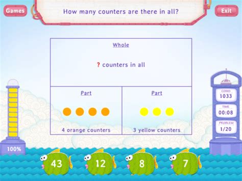 Add 2 numbers Using Part Part Whole Model - Practice with Fun Math Worksheet