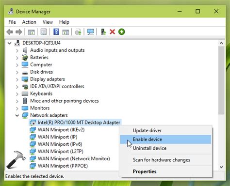 How to reset network adapter in Windows 10