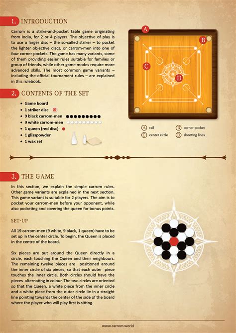 Carrom Game Rules Printable - gawerolpor