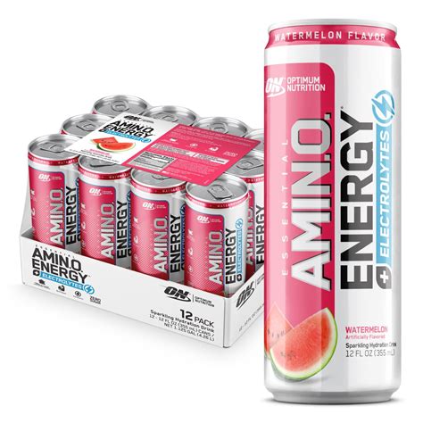 Amazon.com: Optimum Nutrition Amino Energy Drink + Electrolytes for Hydration - Sugar Free ...