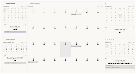 Obsidian 插件：Fantasy Calendar