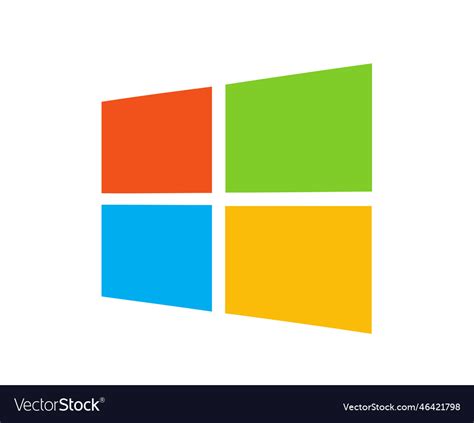 Windows microsoft symbol brand logo design Vector Image