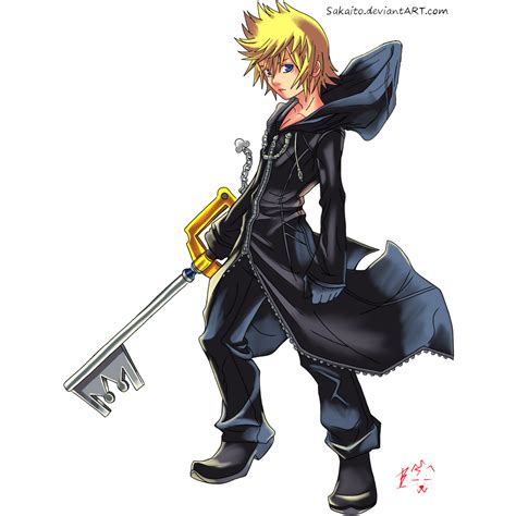 Roxas, The Keyblade Wielder Lineart Colored!~ by Ikuzram021 on DeviantArt