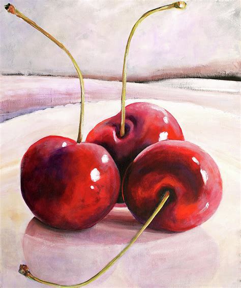 Luscious Cherries Painting by Toni Grote - Fine Art America