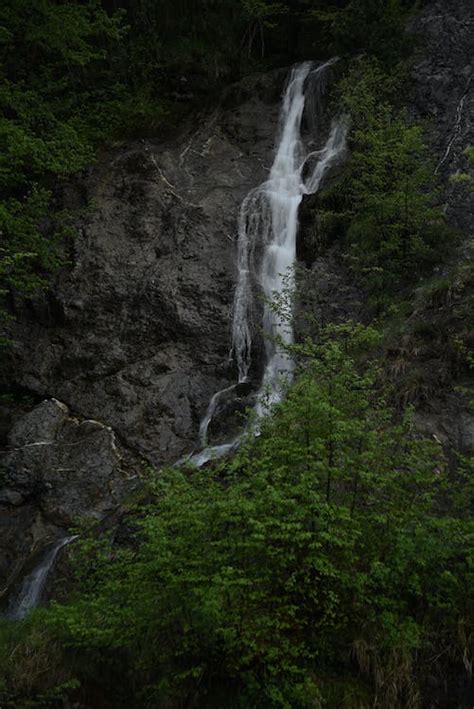 Waterfalls on Mountainside · Free Stock Photo