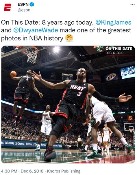 On This Date: 8 years ago today, @KingJames and @DwyaneWade made one of ...