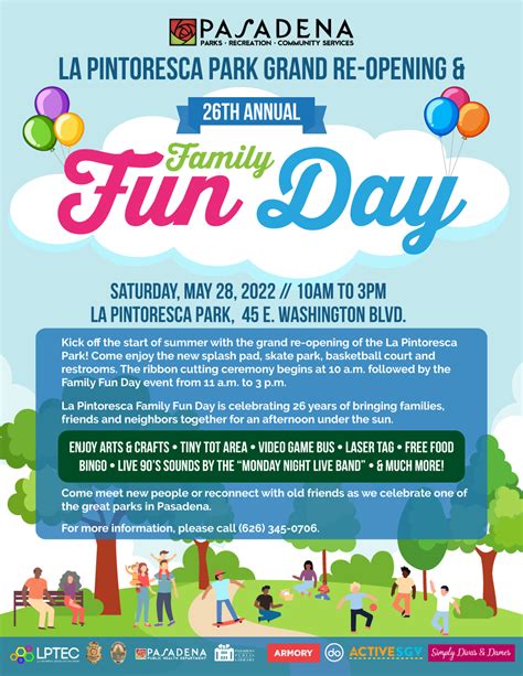 La Pintoresca Grand Re-Opening & Family Fun Day - Parks, Recreation and ...