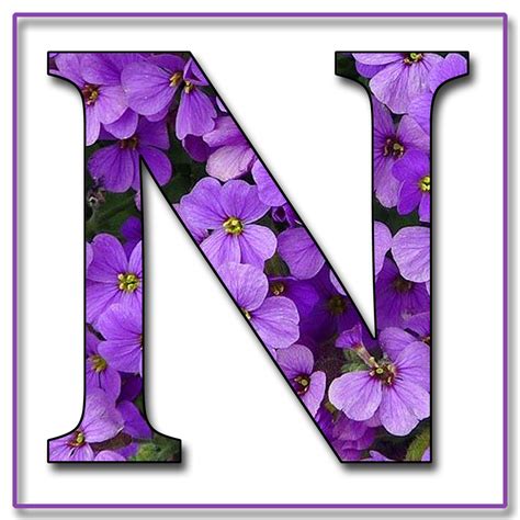 GRANNY ENCHANTED'S BLOG: "Purple Flowers" Free Scrapbook Alphabet ...