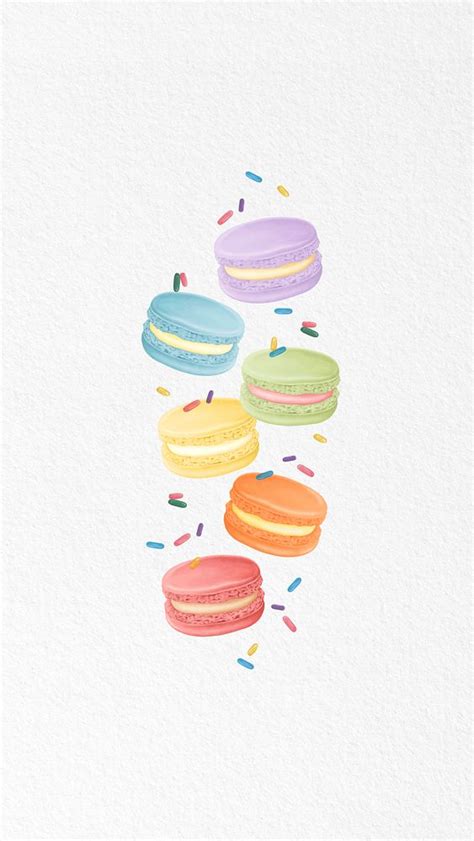 Cute macaron white iPhone wallpaper | Premium Photo Illustration - rawpixel