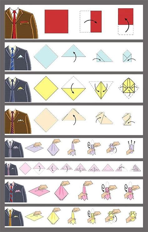 8 Creative Ways To Fold Your Pocket Square - myFashionTips.net | Pocket ...