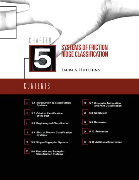 Systems of Friction Ridge Classification