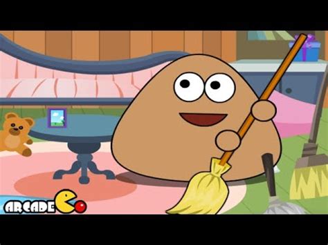 Pou Clean Room - Funny Pou Game For Baby - YouTube