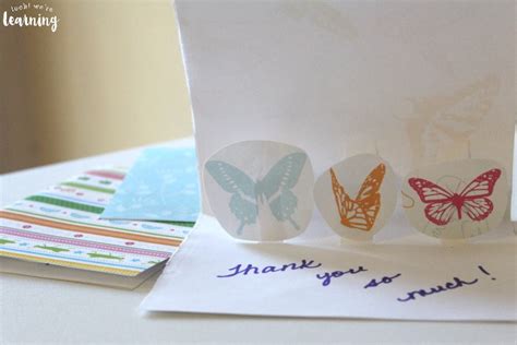 DIY Pop Up Thank You Cards - Look! We're Learning!