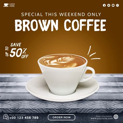 Copy of Brown Coffee Menu | PosterMyWall