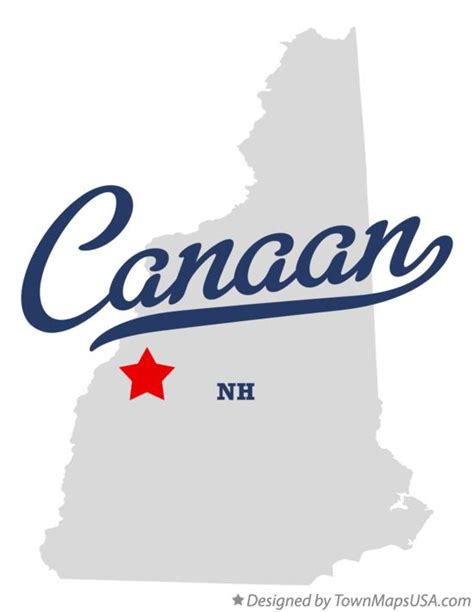 Map of Canaan, NH, New Hampshire