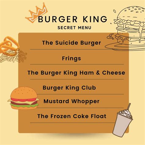 Burger King Secret Menu Items and Prices