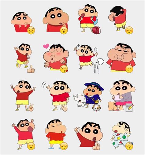 Shinchan 3 Stickers Set | Telegram Stickers | Sinchan cartoon, Crayon shin chan, Funny cartoon memes