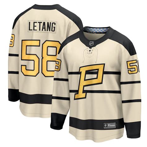 Pittsburgh Penguins #58 Kris Letang Cream 2023 Winter Classic Jersey