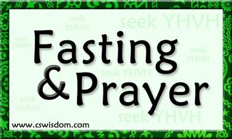 Fasting and Prayer for Yom Kippur