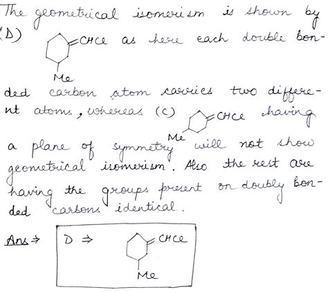 The geometrical isomerism is shown by