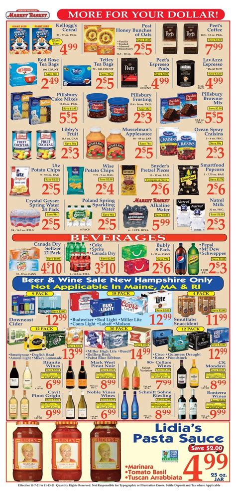 Market Basket Weekly Flyer Nov 07 – Nov 13, 2021