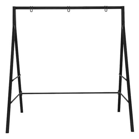 Karl home Black Metal Patio Swing Stand 372584633005 - The Home Depot