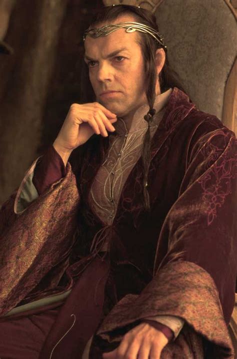 Hugo Weaving as Elrond. Not cute but has a cool looking character ...