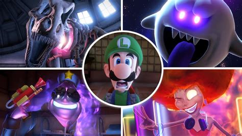 Luigi's Mansion 3 - All Bosses with Cutscenes and Ending - YouTube