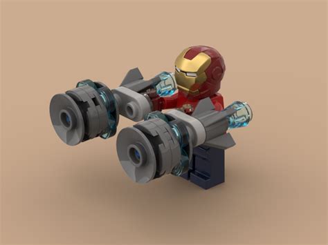 LEGO MOC 76196 - Iron Man with extra weapons #2 by Brickhero2021 | Rebrickable - Build with LEGO