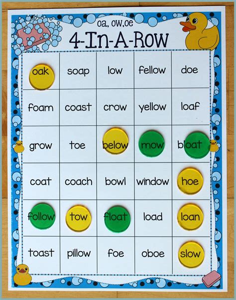 Phonics Oe Sound - Tedy Printable Activities