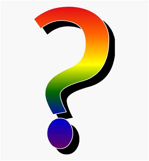 Question Mark Rainbow Clipart Clip Art Transparent , Free Transparent Clipart - ClipartKey