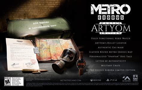 Deep Silver Announces Super Rare Hand-crafted Metro Exodus Artyom Edition