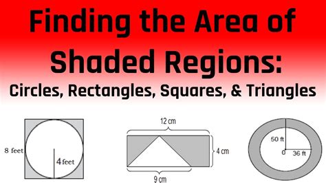 Finding the Area of a Shaded Region: Circles, Rectangles, Squares, & Triangles (Free ASVAB ...