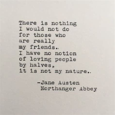 Jane Austen Quote Typed on Typewriter Northanger Abbey Book Quote 4x6 ...