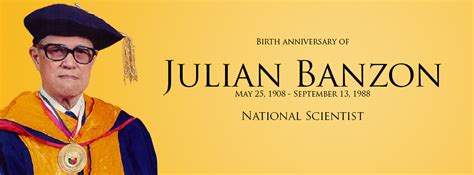 Julian Banzon (Filipino Biochemist) ~ Bio with [ Photos | Videos ]