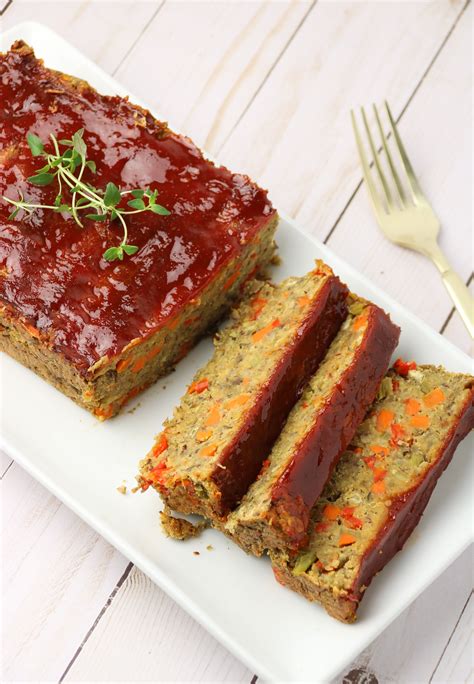 Plant Based Vegan Lentil Meatloaf - Gluten free and Oil free