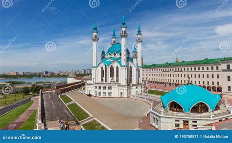 Ancient Kazan Kremlin Architecture, Tatarstan Stock Image - Image of ...