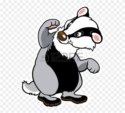 Cartoon Badger Clipart (#1060886) - PinClipart